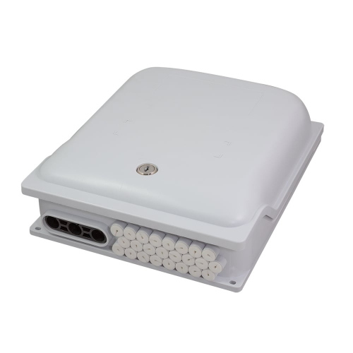 Scatola di Giunzione Fibra Ottica Max. 96 Fibre IP65 per Applicazioni FTTX con Serratura