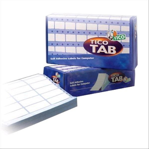 TICO CONF 6000 ETICHETTE ADESIVE A MODULO CONTINUO 23,5X72 mm BIANCO