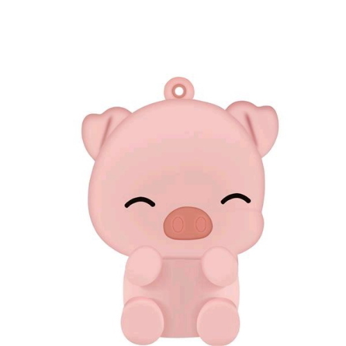 CELLY PIG SHAPE POWERBANK 2.600mAh 5W USB-C CON CAVO USB-C INCLUSO ROSA