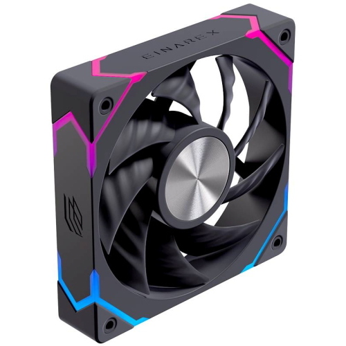 EINAREX VENTOLA PER CASE CASE 120MM RGB BK OTTIMIZZATA PER CASE AIRFLOW BLACK