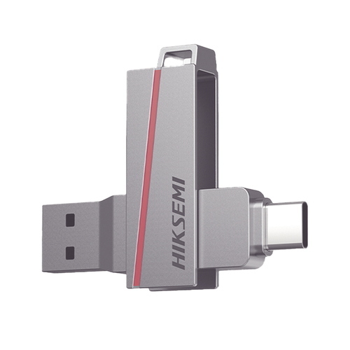 HIKVISION PEN DISK USB FLASH USB 3.2 16GB E307 DUAL SLIM METAL CASE SILVER