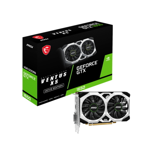 MSI MICROSTAR VGA MSI NVIDIA GTX 1650 D6 VENTUSXS V3 4GB D6 128B 75W D/DP/H