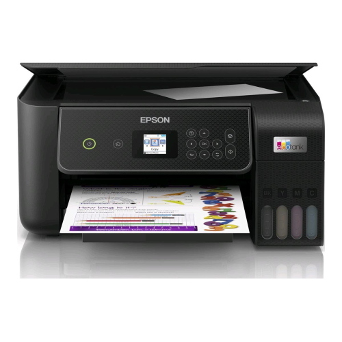 EPSON EcoTank ET-2870 STAMPANTE MULTIFUNZIONE INK JET A COLORI A4 WI-FI SCANNER PIANO USB 35ppm NERO