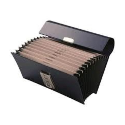 FRASCHINI CLASSIFICATORI PORTACAMBIALI IN SIMILPELLE 28X13 CM 12 SCOMPARTI BLU