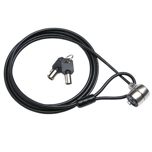 ENCORE EN-NK-EN-NK-105M NOTEBOOK SECURITY LOCK LUCCHETTO DI SICUREZZA PER COMPUTER CON CAVO IN ACCIAIO EXTRA SECURITY NERO 1.8MT