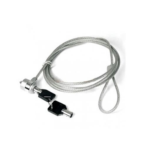 ENCORE LUCCHETTO SICUREZZA PER NOTEBOOK IN ACCIAIO CON CHIAVE LUNGHEZZA CAVO 1.8 MT