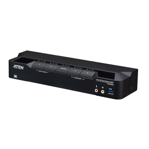 Aten CS1944DPA-AT-G 4P USB3.0 8K DP Doppio Display KVMP™ Sw