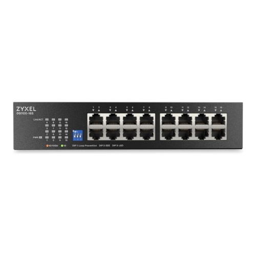 GS-1100-16S-SWITCH UNMNGD CON DIP