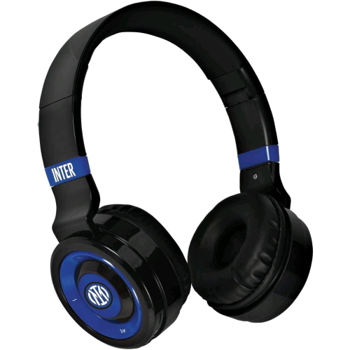 TECHMADE TM-046-INT INTER CUFFIE SENZA FILO CUFFIE WIRELESS OVER-EAR, CUFFIE BLUETOOTH SENZA FILI PIEGHEVOLI, CUFFIE CON MICROFONO INCORPORATO, HI-FI STEREO, MICRO SD SLOT, FM RADIO LOGO INTER