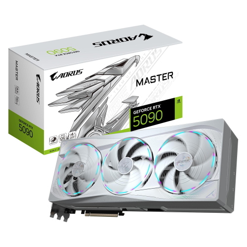 GIGABYTE AORUS GEFORCE RTX 5090 MASTER ICE 32GB GDDR7 DLSS4 TRIPLE FAN PCI Express x16 5.0