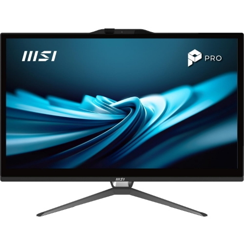 MSI PRO AP222T 14MA-601EU ALL IN ONE 21.5" TOUCH SCREEN i5-14400 RAM 16GB-SSD 512GB NVMe-INTEL UHD GRAPHICS-WI-FI 6E + GIGABIT LAN-WEB CAM ALTOPARLANTI-TASTIERA MOUSE-WIN 11 PROF NERO