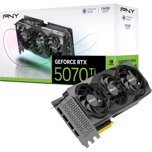 PNY GEFORCE RTX 5070 Ti 16GB GDDR7 DLSS4 TRIPLE FAN PCIe 5.0 16x