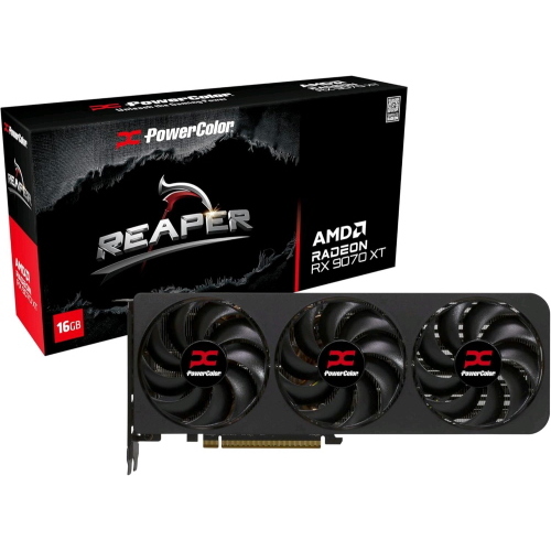 POWERCOLOR REAPER AMD RADEON RX 9070 XT 16GB GDDR6 TRIPLE FAN PCIe 5.0 16x