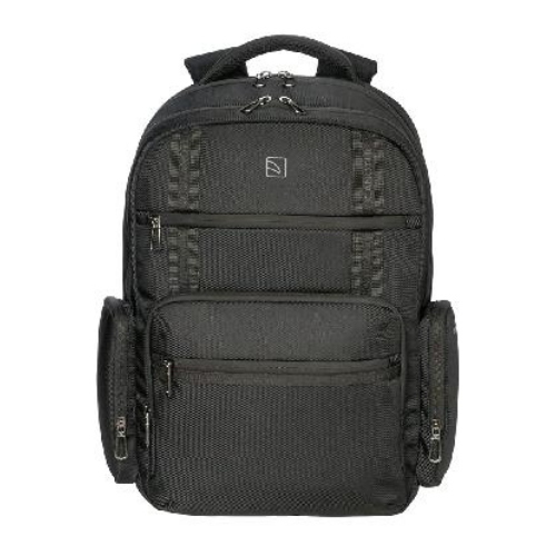 TUCANO SOLE GRAVITY ZAINO PER NOTEBOOK DA 17" IN NYLON 2 SCOMPARTI 4 TASCHE FRONTALI ANTI GRAVITY SYSTEM NERO
