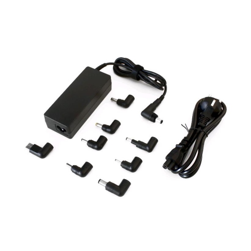 TECHMADE TM-AFUA09 ALIMENTATORE UNIVERSALE PER NOTEBOOK 90W 8 TIPS + 1 AGGUIUNTIVA NERO BULK
